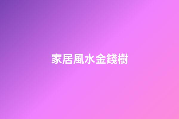 家居風水金錢樹