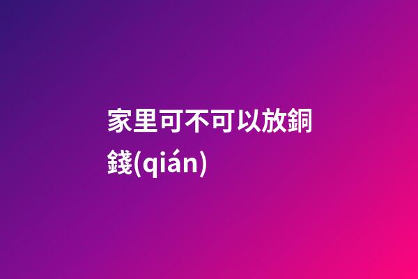 家里可不可以放銅錢(qián)