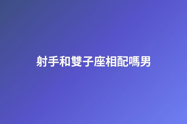 射手和雙子座相配嗎男-第1張-星座運勢-玄機派