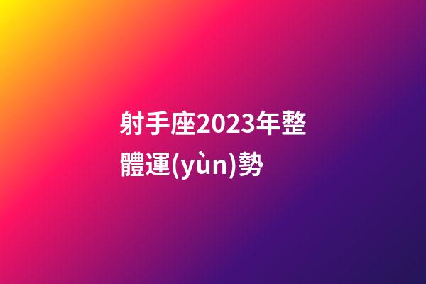 射手座2023年整體運(yùn)勢-第1張-星座運(yùn)勢-玄機(jī)派
