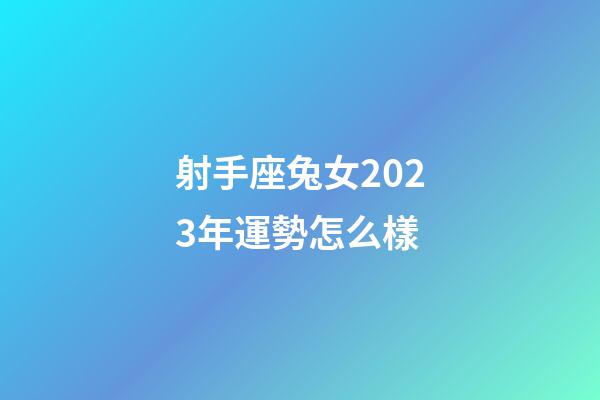 射手座兔女2023年運勢怎么樣-第1張-星座運勢-玄機派