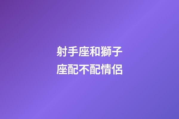 射手座和獅子座配不配情侶-第1張-星座運(yùn)勢(shì)-玄機(jī)派