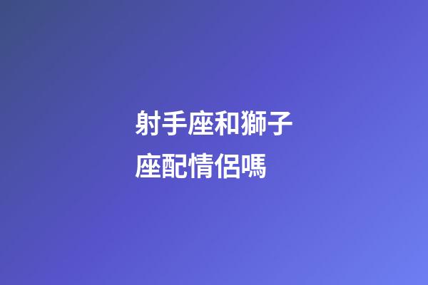 射手座和獅子座配情侶嗎-第1張-星座運勢-玄機派