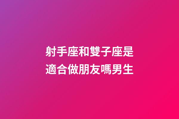 射手座和雙子座是適合做朋友嗎男生-第1張-星座運勢-玄機派