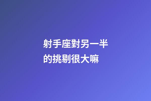 射手座對另一半的挑剔很大嘛-第1張-星座運勢-玄機派