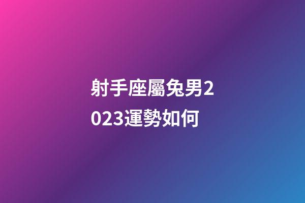 射手座屬兔男2023運勢如何-第1張-星座運勢-玄機派