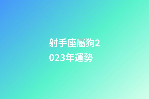 射手座屬狗2023年運勢-第1張-星座運勢-玄機派