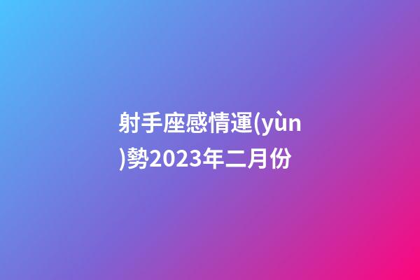 射手座感情運(yùn)勢2023年二月份-第1張-星座運(yùn)勢-玄機(jī)派