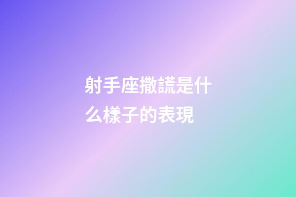 射手座撒謊是什么樣子的表現-第1張-星座運勢-玄機派