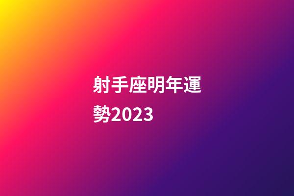 射手座明年運勢2023-第1張-星座運勢-玄機派