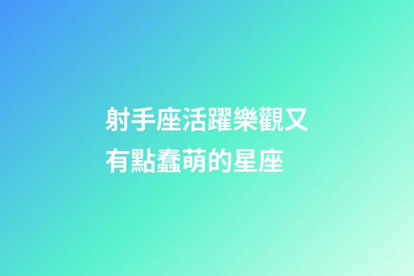射手座活躍樂觀又有點蠢萌的星座-第1張-星座運勢-玄機派