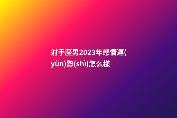 射手座男2023年感情運(yùn)勢(shì)怎么樣-第1張-星座運(yùn)勢(shì)-玄機(jī)派