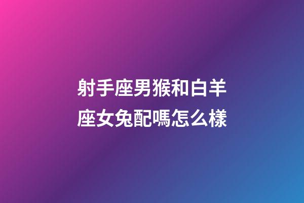 射手座男猴和白羊座女兔配嗎怎么樣-第1張-星座運勢-玄機派