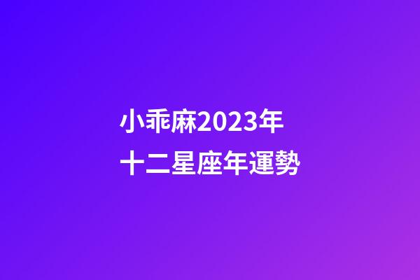 小乖麻2023年十二星座年運勢-第1張-星座運勢-玄機派