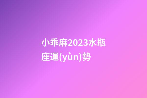 小乖麻2023水瓶座運(yùn)勢-第1張-星座運(yùn)勢-玄機(jī)派