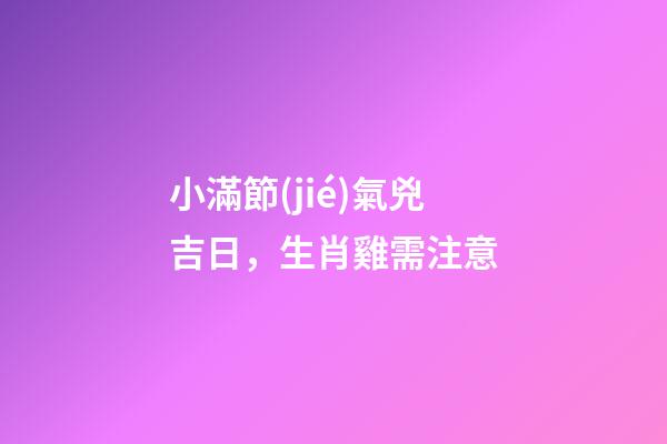 小滿節(jié)氣兇吉日，生肖雞需注意