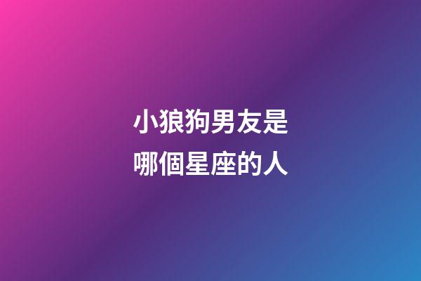 小狼狗男友是哪個星座的人-第1張-星座運勢-玄機派