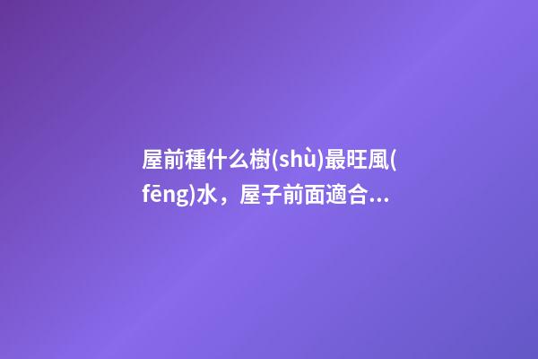 屋前種什么樹(shù)最旺風(fēng)水，屋子前面適合種什么樹(shù)