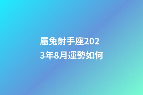 屬兔射手座2023年8月運勢如何-第1張-星座運勢-玄機派