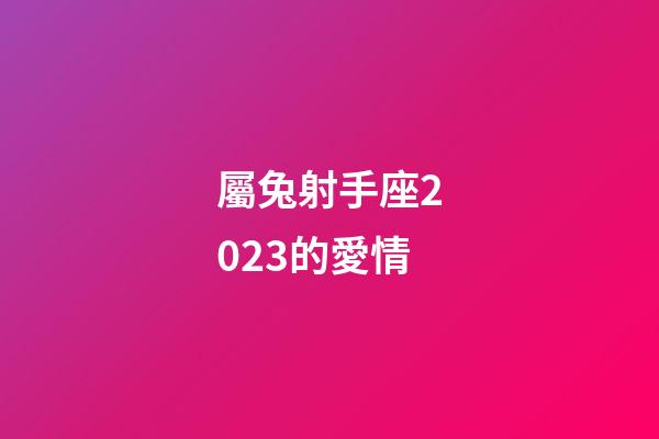 屬兔射手座2023的愛情-第1張-星座運(yùn)勢-玄機(jī)派