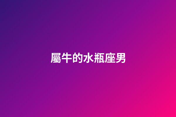 屬牛的水瓶座男-第1張-星座運勢-玄機派