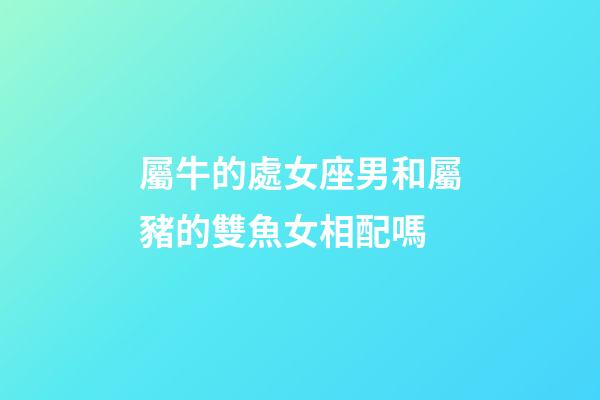 屬牛的處女座男和屬豬的雙魚女相配嗎-第1張-星座運勢-玄機派