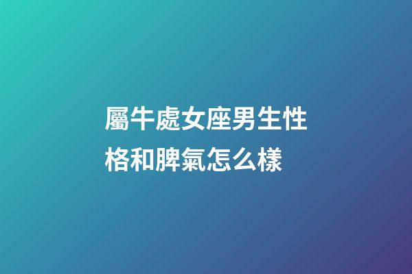 屬牛處女座男生性格和脾氣怎么樣-第1張-星座運勢-玄機派