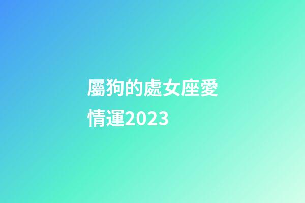 屬狗的處女座愛情運2023-第1張-星座運勢-玄機派