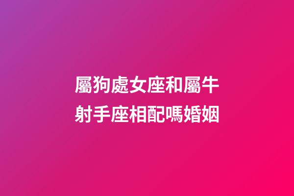 屬狗處女座和屬牛射手座相配嗎婚姻-第1張-星座運勢-玄機派