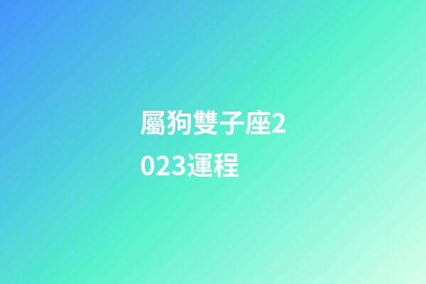 屬狗雙子座2023運程-第1張-星座運勢-玄機派
