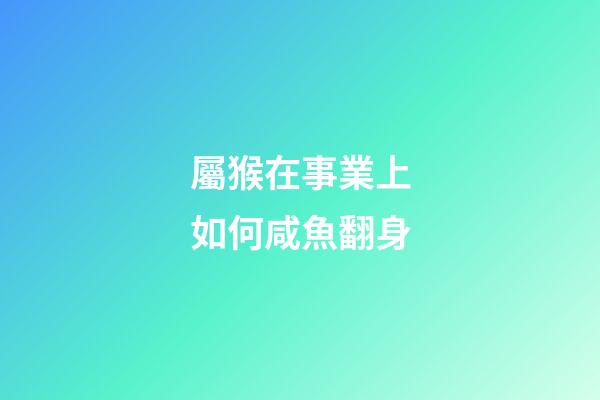 屬猴在事業上如何咸魚翻身