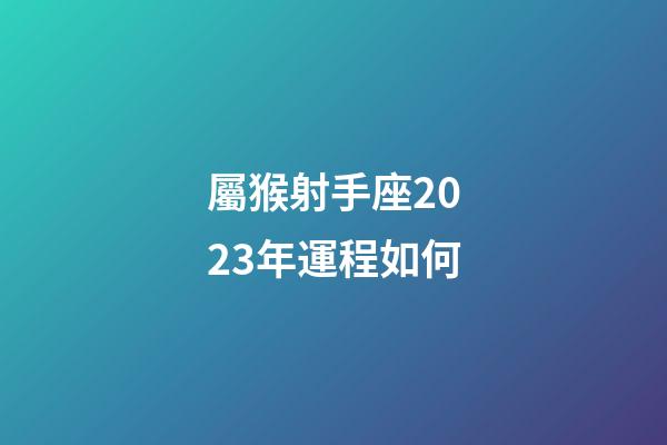 屬猴射手座2023年運程如何-第1張-星座運勢-玄機派