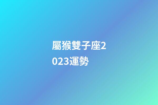 屬猴雙子座2023運勢-第1張-星座運勢-玄機派