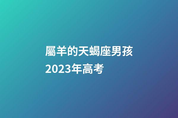 屬羊的天蝎座男孩2023年高考-第1張-星座運(yùn)勢(shì)-玄機(jī)派