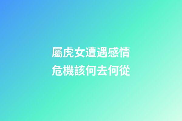 屬虎女遭遇感情危機該何去何從