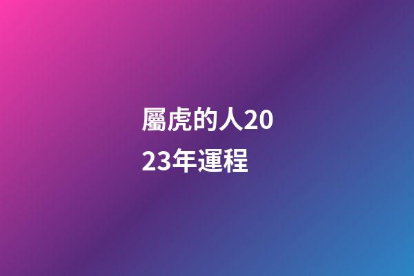 屬虎的人2023年運程（2023年屬兔人的全年運勢）-第1張-星座運勢-玄機派