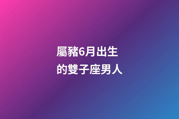 屬豬6月出生的雙子座男人-第1張-星座運勢-玄機派
