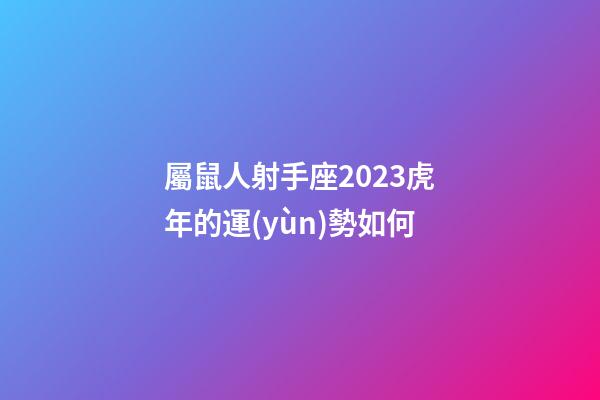 屬鼠人射手座2023虎年的運(yùn)勢如何-第1張-星座運(yùn)勢-玄機(jī)派