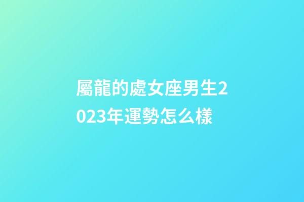 屬龍的處女座男生2023年運勢怎么樣-第1張-星座運勢-玄機派