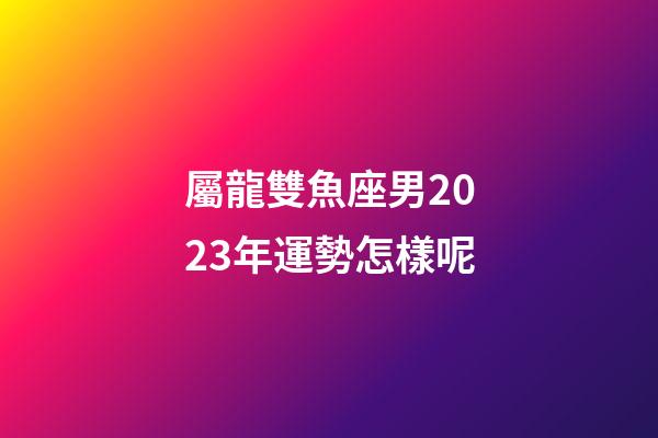 屬龍雙魚座男2023年運勢怎樣呢-第1張-星座運勢-玄機派