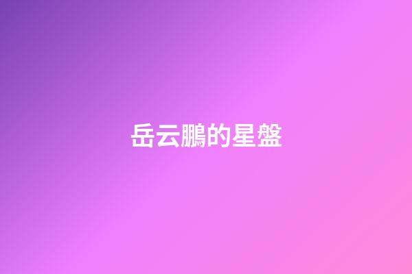 岳云鵬的星盤-第1張-星座運勢-玄機派