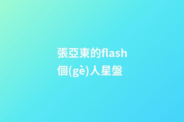 張亞東的flash個(gè)人星盤