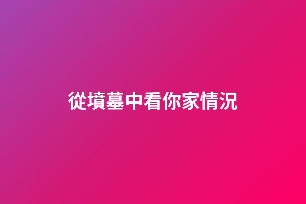 從墳墓中看你家情況