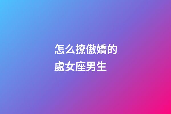 怎么撩傲嬌的處女座男生-第1張-星座運勢-玄機派