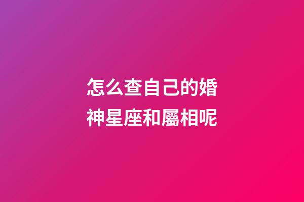 怎么查自己的婚神星座和屬相呢-第1張-星座運(yùn)勢-玄機(jī)派