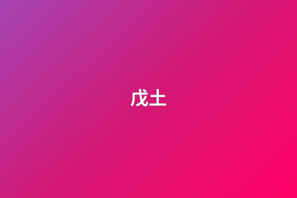 戊土