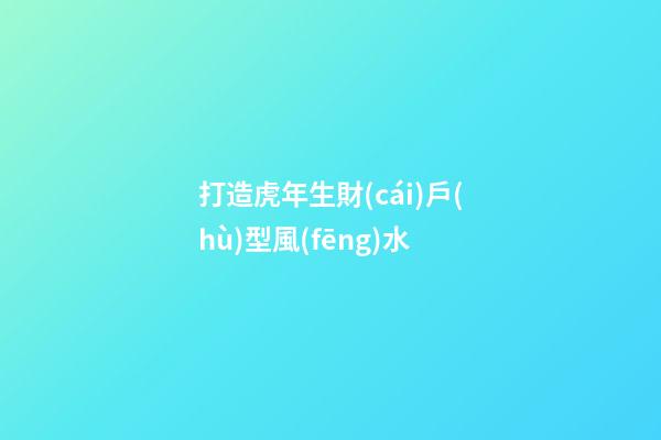 打造虎年生財(cái)戶(hù)型風(fēng)水