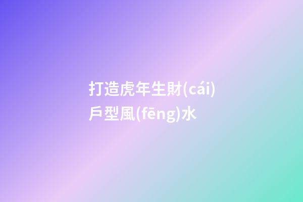打造虎年生財(cái)戶型風(fēng)水