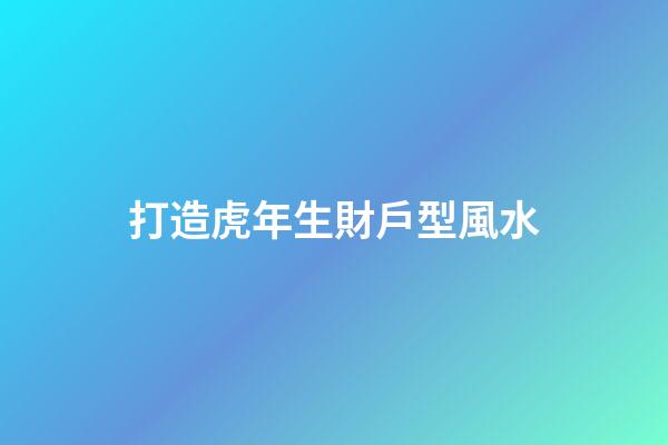 打造虎年生財戶型風水