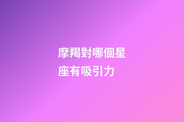 摩羯對哪個星座有吸引力-第1張-星座運勢-玄機派